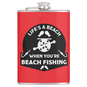 Petaca Pesca divertida en la playa