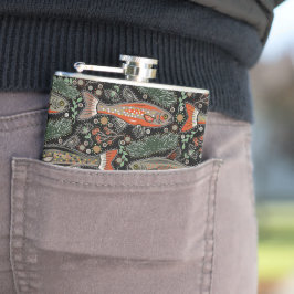 Petaca Pescado de agua dulce, diseño elegante, trucha, pe