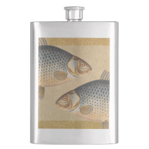 Petaca Pescado de carpa pescar pintura de agua dulce