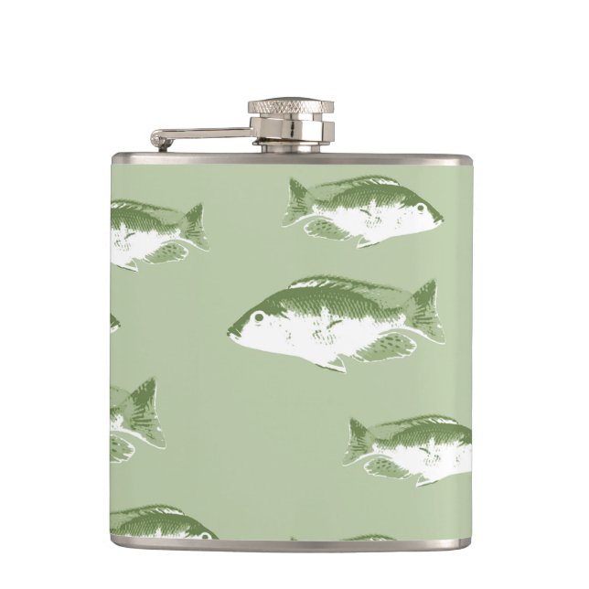 Petaca Pescado verde oliva (Anverso)