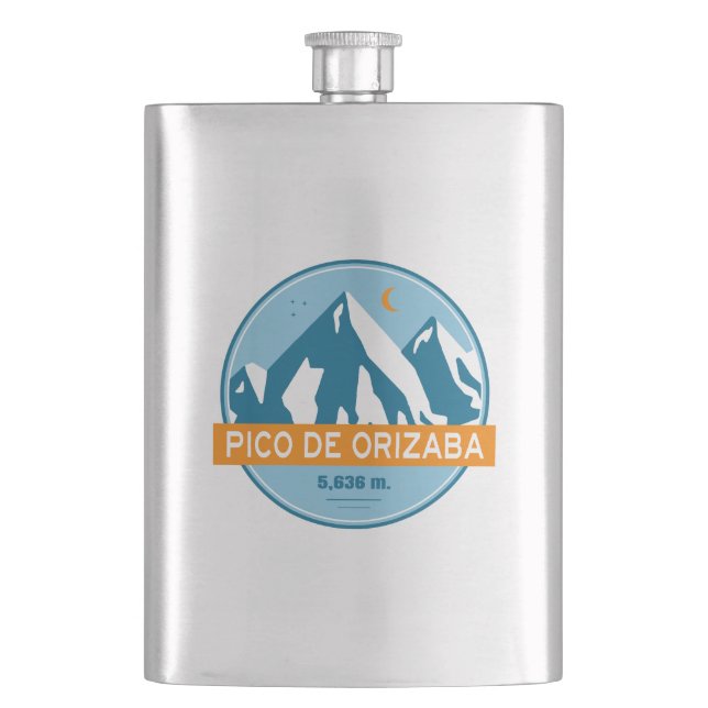 Petaca Pico de Orizaba México Estrellas de la Luna (Anverso)