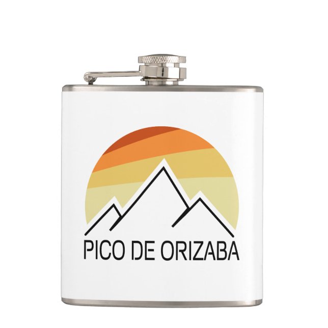 Petaca Pico Orizaba México Retro (Anverso)