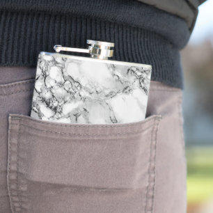 Petaca Piedra de mármol blanco de moda