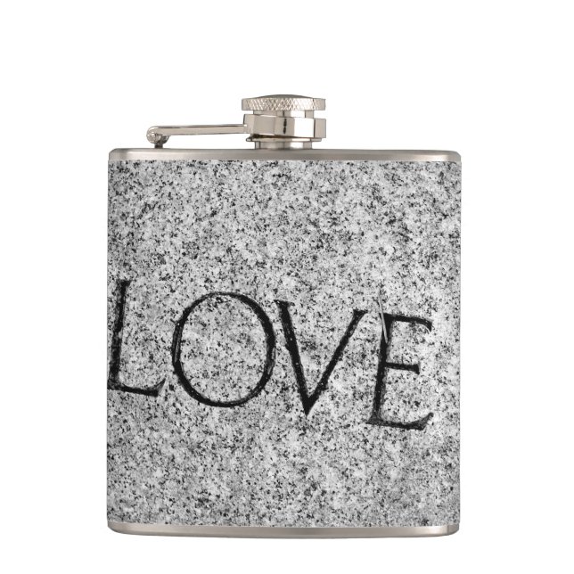 Petaca Piedra tallada en "Amor" (Anverso)