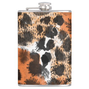 Petaca Piel animal: patrón de leopardo creativo.
