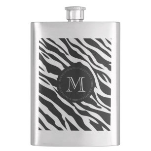 Petaca Piel de cebra  Personalizado Monograma