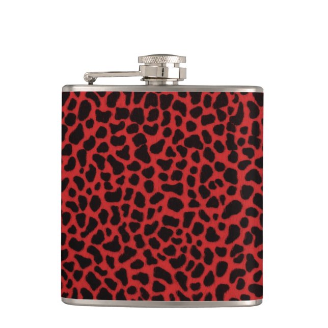 Petaca Piel leopardo rojo (Anverso)