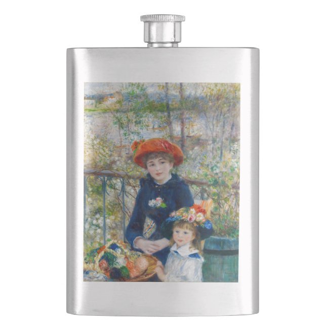 Petaca Pierre-Auguste Renoir - Dos hermanas en la terraza (Anverso)