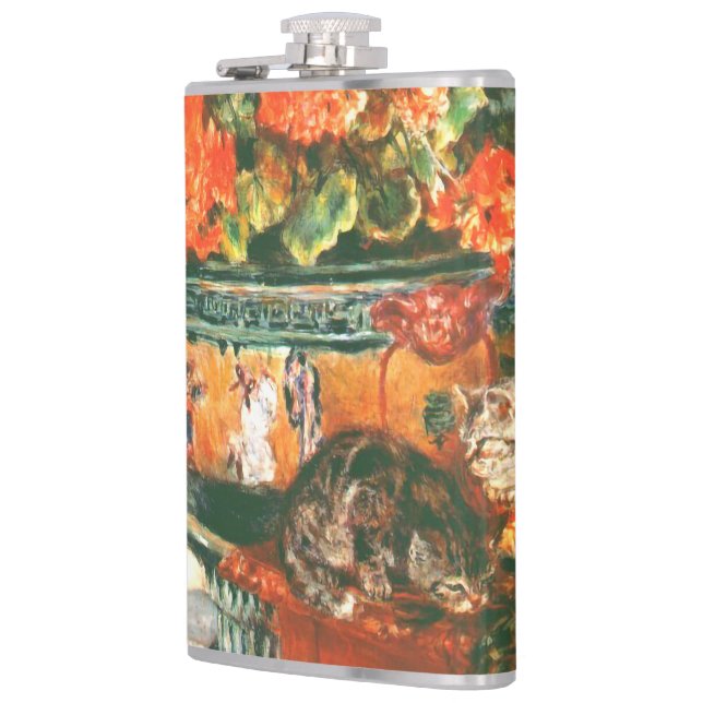 Petaca Pierre-Auguste Renoir Geraniums And Cats (Izquierda)