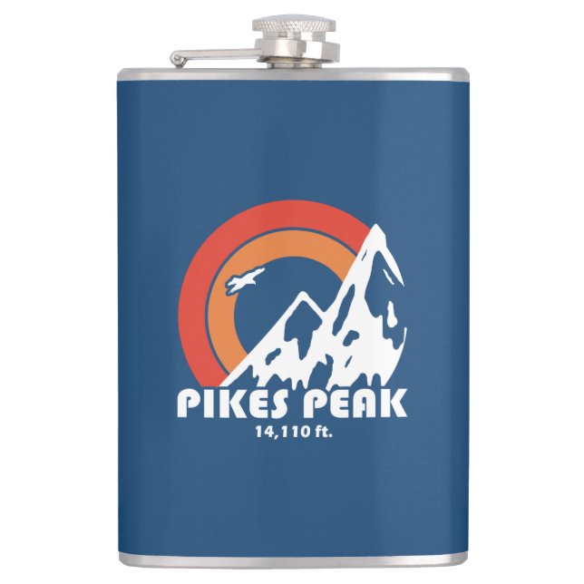 Petaca Pikes Peak Colorado Sun Eagle (Anverso)