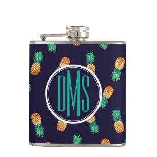 Petaca Piñas en monograma de la marina de guerra el