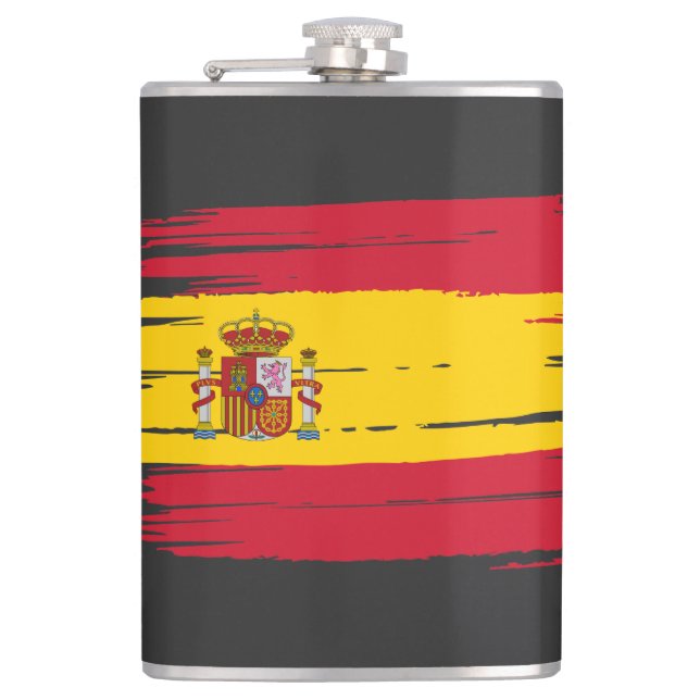 Petaca Pincelada Bandera de España (Anverso)