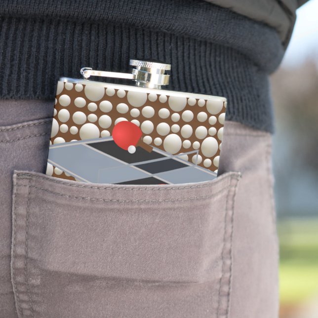 Petaca Ping Pong Balls, Hip Flask (In Situ)