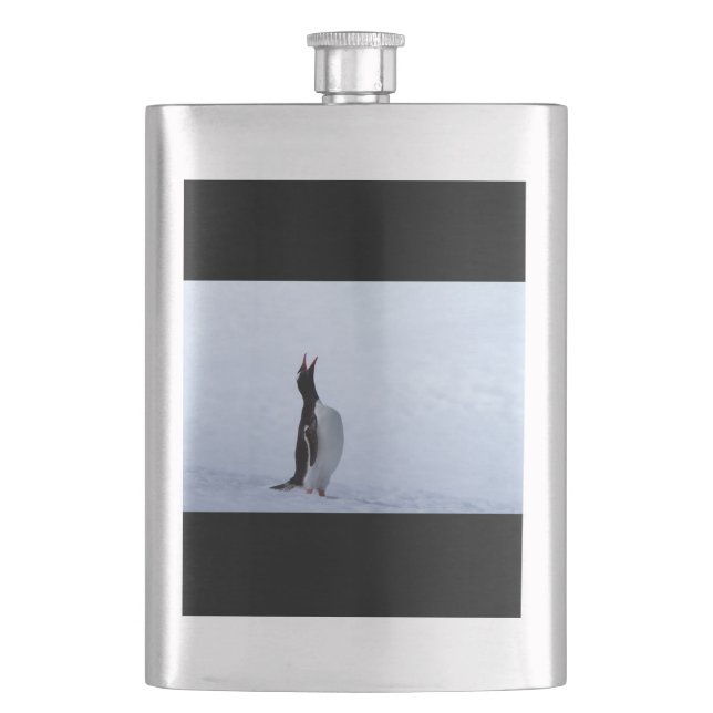 Petaca Pingüino de Gentoo (Anverso)