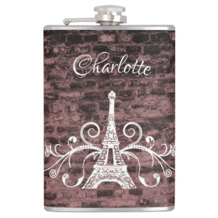 Petaca Pink Eiffel Tower Gunge Flask