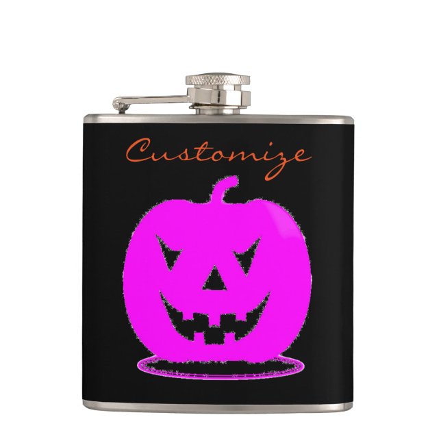Petaca Pink Jack o'lantern Halloween Thunder_Cove (Anverso)