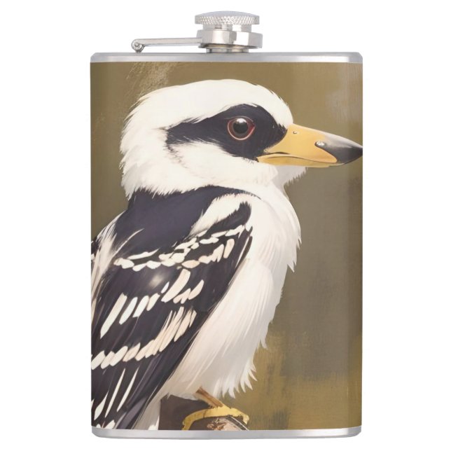 Petaca Pintura australiana de Kookaburra, (Anverso)