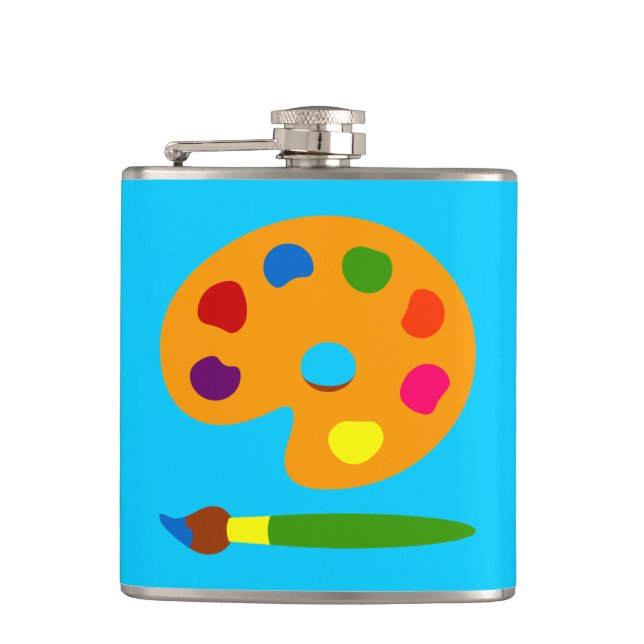 Petaca Pintura de arte de paleta (Anverso)