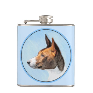 Petaca Pintura de Basenji - Arte original muy bonito