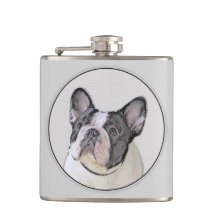 Pintura de Bulldog francés (Brindle Pied) - Arte d