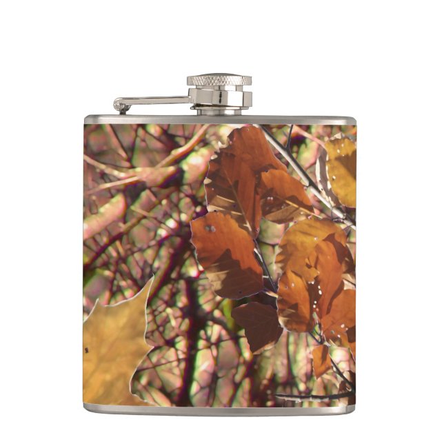 Petaca Pintura de camuflaje de la naturaleza del otoño de (Anverso)