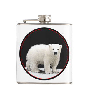 Petaca Pintura de Cubo de Oso Polar - Arte de Vida Silves