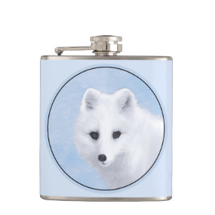 Petaca Pintura de Fox Ártica - Arte de Vida Silvestre Ori