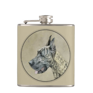 Petaca Pintura de gran dano (Brindle) - Arte original del