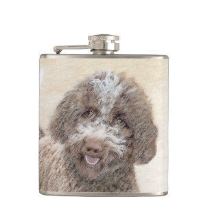 Petaca Pintura de Lagotto Romagnolo - Arte de perro origi