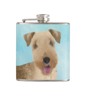 Petaca Pintura de Lakeland Terrier - Arte de Perro Origin