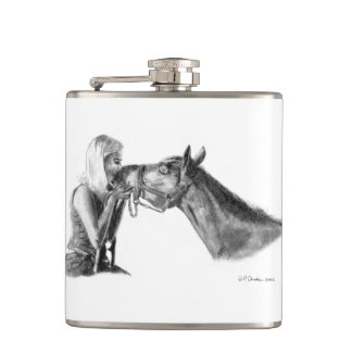 Petaca Pintura de los besos de caballo