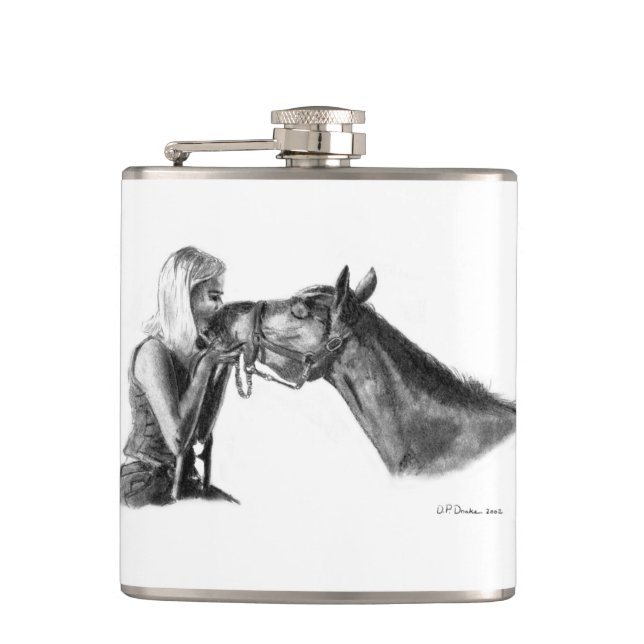 Petaca Pintura de los besos de caballo (Anverso)