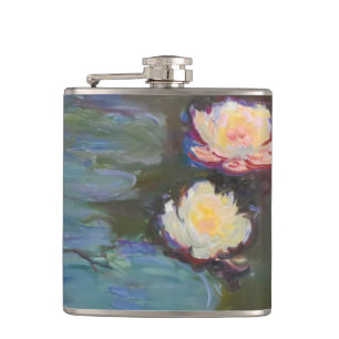 Petaca Pintura de nenúfares de Monet Estanque Nenúfares