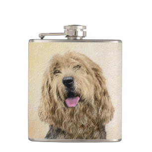 Petaca Pintura de Otterhound - Arte original y lindo de p