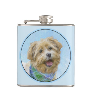 Petaca Pintura de Terrier de Glen of Imaal - Arte Origina