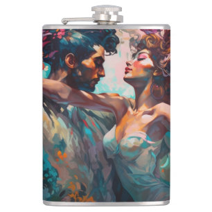 Petaca Pintura del sueño de la danza Bachata de Miami