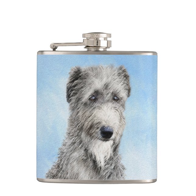 Petaca Pintura escocesa del perro - Ar original del perro (Anverso)