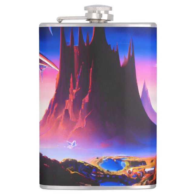 Petaca Pintura petrolera de Dream World (Anverso)