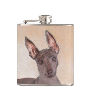 Petaca Pintura Xoloitzcuintli - Arte Perro Original Cuto