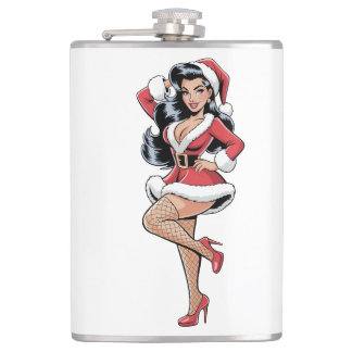 Petaca Pinup Santa Babe