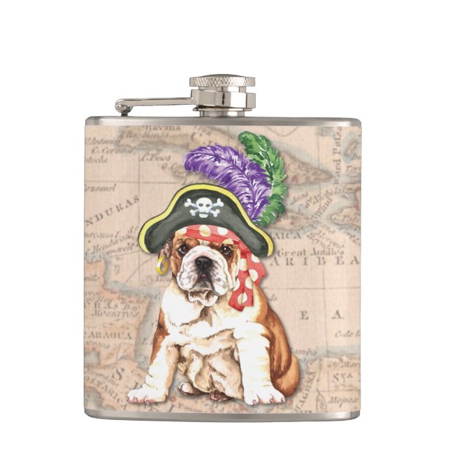 Petaca Pirata del bulldog (Anverso)