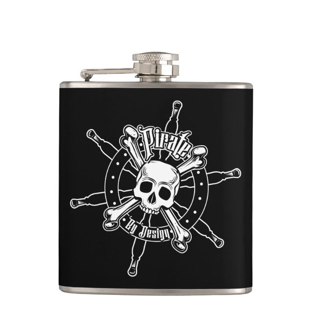 Petaca Pirate Flask - Steel (Anverso)