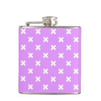 Pisos de cruz blanca sobre lilac