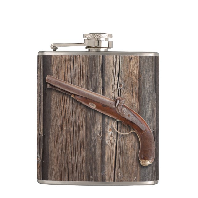 PETACA PISTOLA DEL VINTAGE (Anverso)