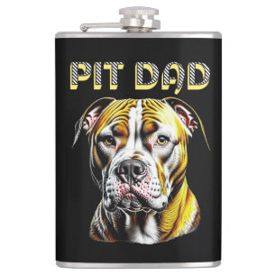 Petaca Pit Bull Mamá Personalizado para Amantes de Perr