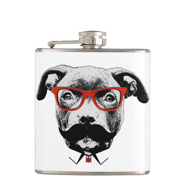 Petaca Pitbull Terrier del inconformista (Anverso)