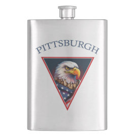 Petaca Pittsburgh American Bald Eagle