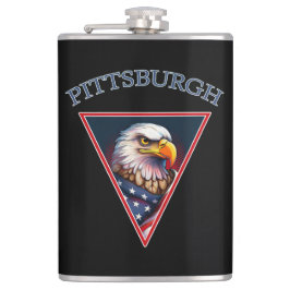 Petaca Pittsburgh American Bald Eagle