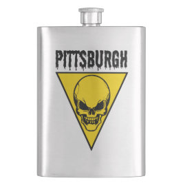 Petaca Pittsburgh Skull Flask Classic