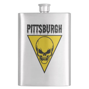 Petaca Pittsburgh Skull Flask Classic